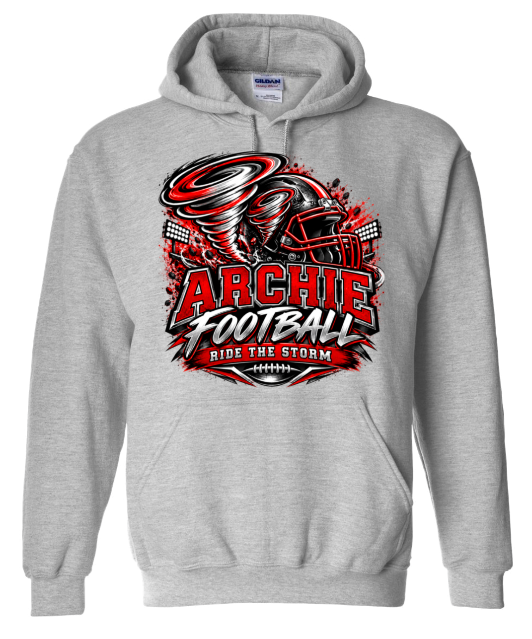 Hoodie - Sport Grey - Ride The Storm