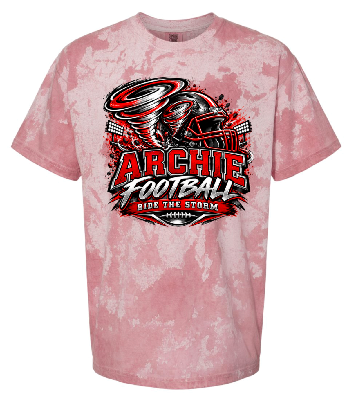 T-Shirt - Red Smoke - Ride The Storm