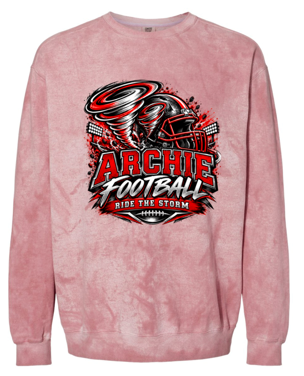 Crew Neck - Red Smoke - Ride The Storm