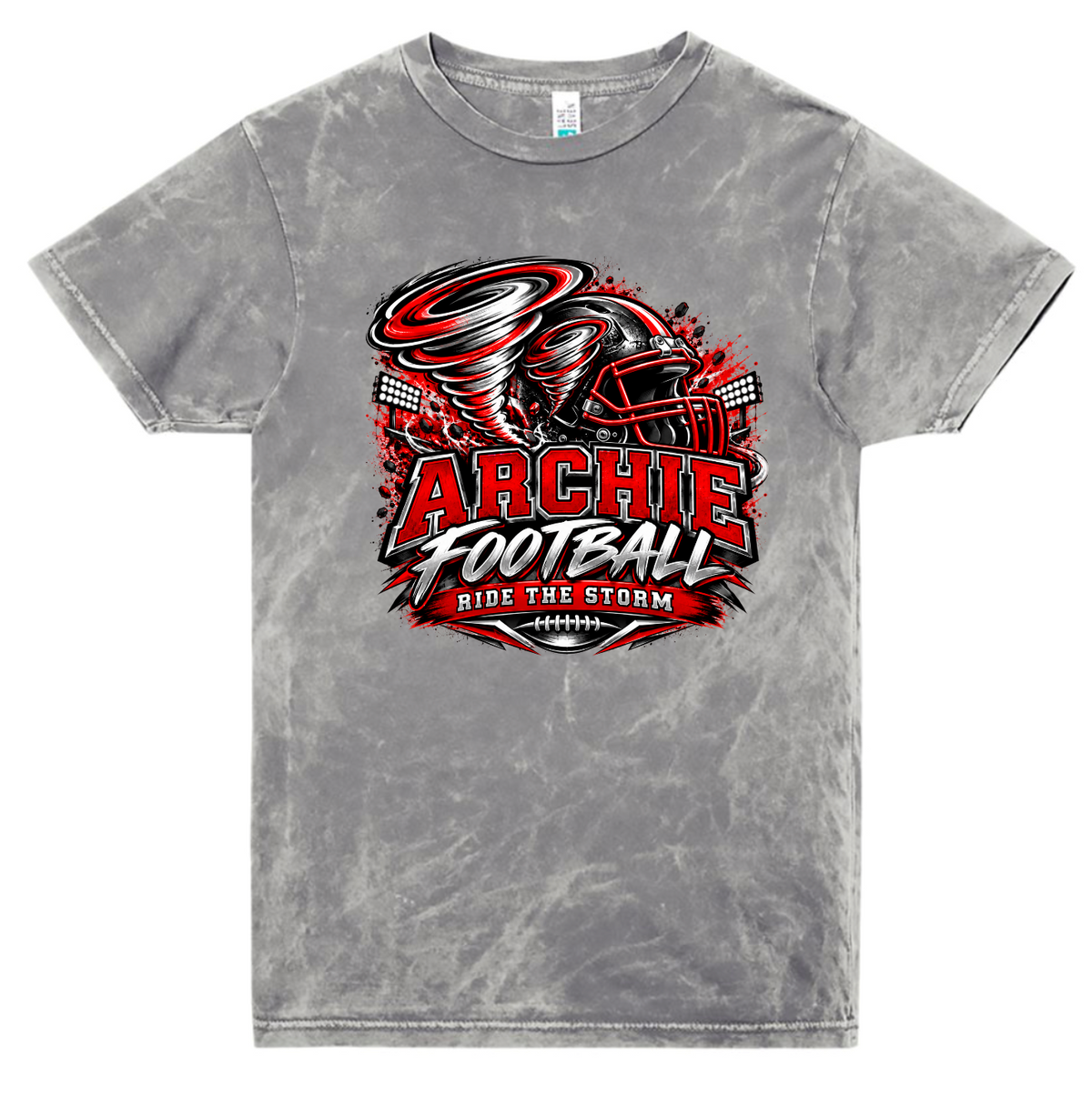 T-Shirt - Silver Acid - Ride The Storm