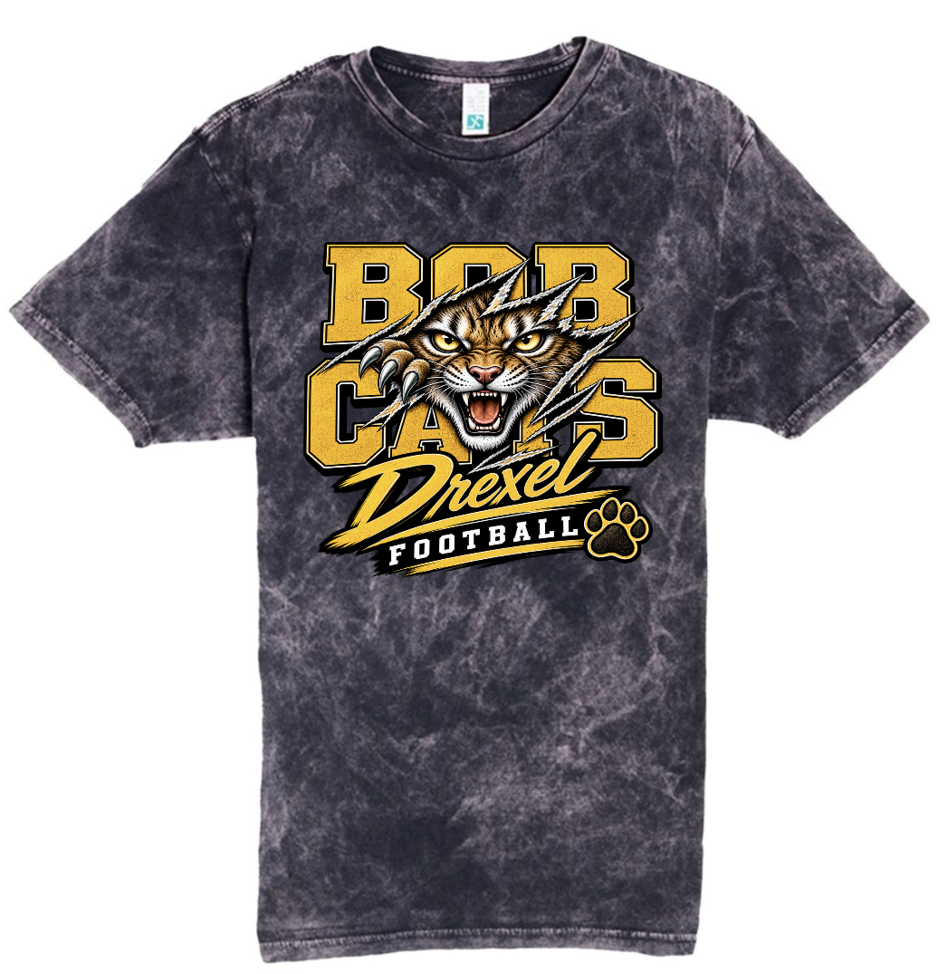 T-Shirt - Black Acid - Rip Bobcats
