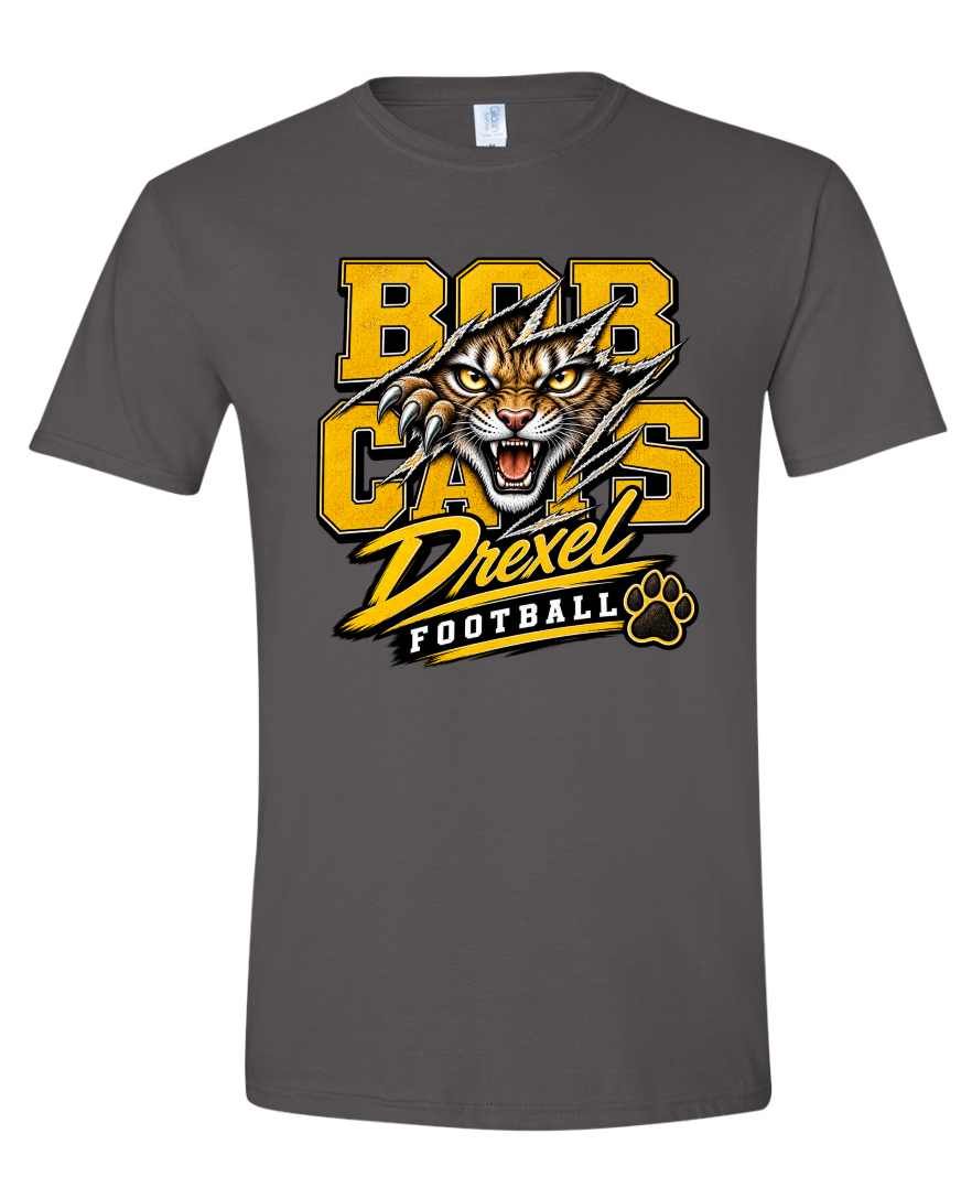 T-Shirt - Charcoal - Rip Bobcats