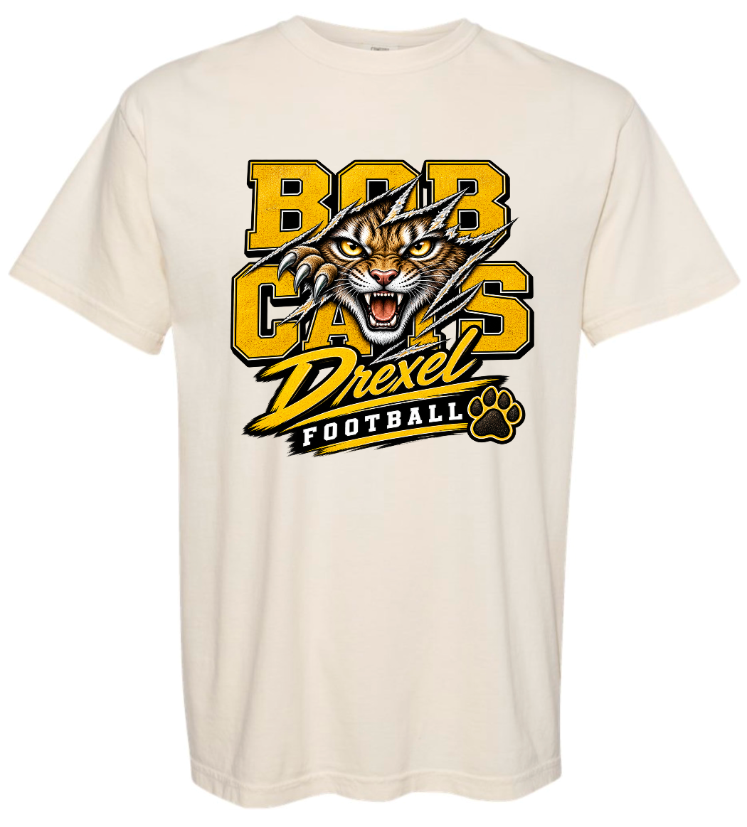 T-Shirt - Ivory - Rip Bobcats