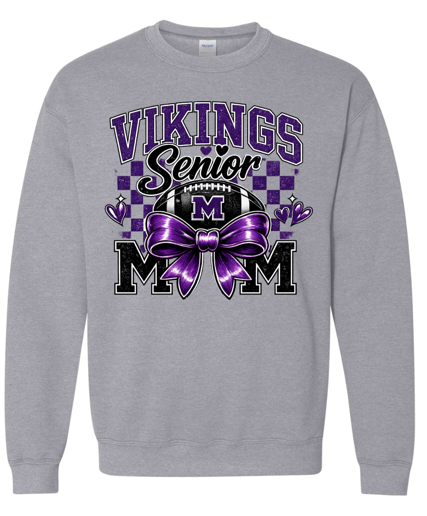 Crew Neck - Sport Grey - Senior Bow