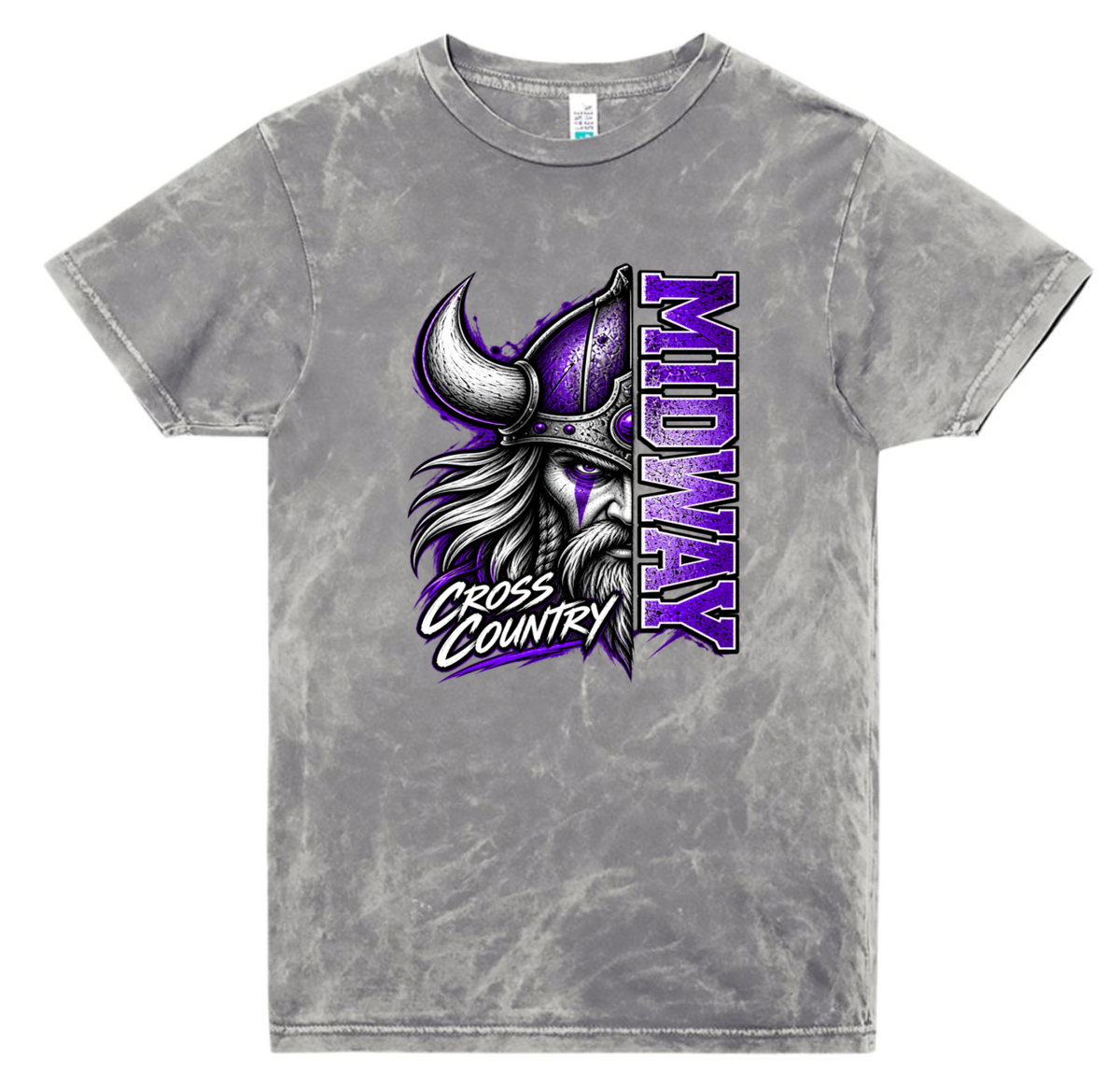 T-Shirt - Silver Acid - Half Viking