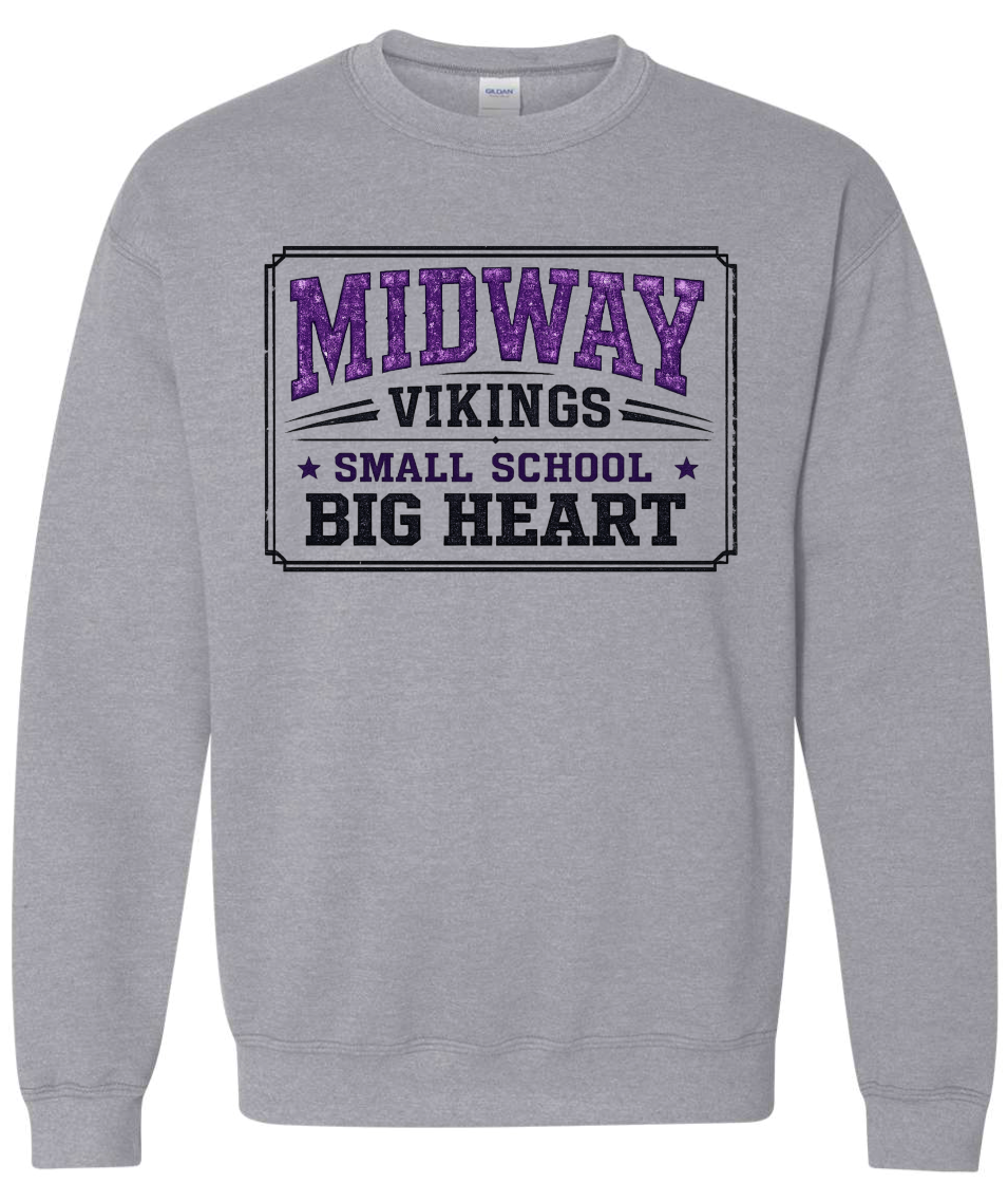 Crew Neck - Sport Grey - Small School