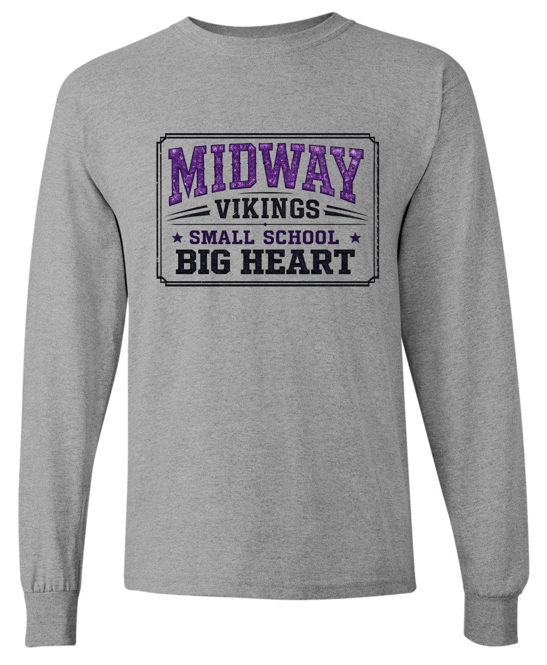 Long Sleeve - Sport Grey - Small School