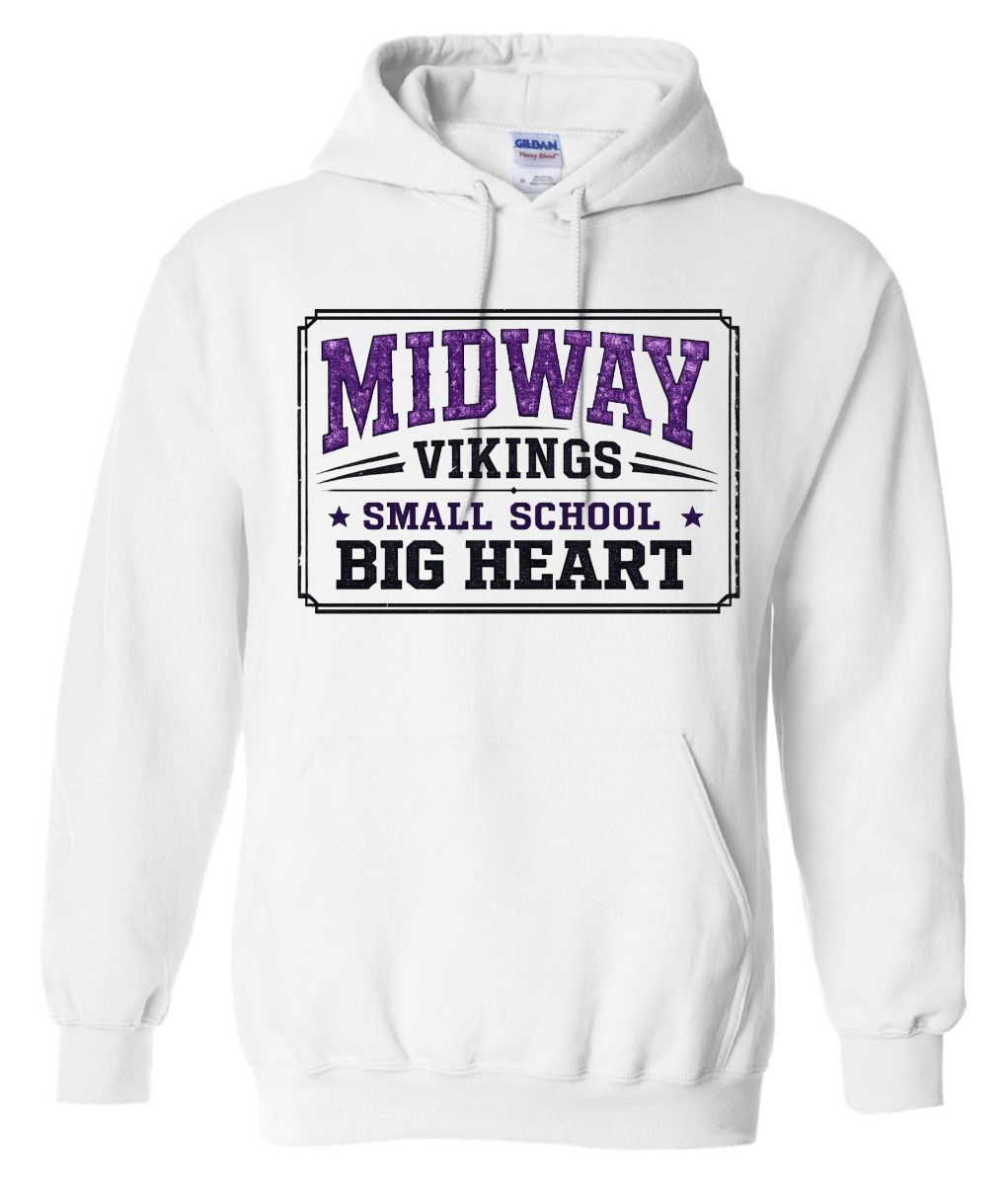 Hoodie - White - Small School