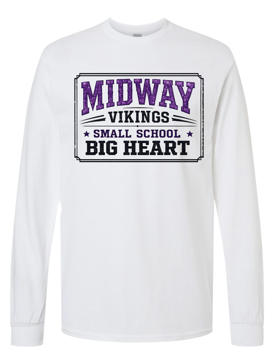 Long Sleeve - White - Small School