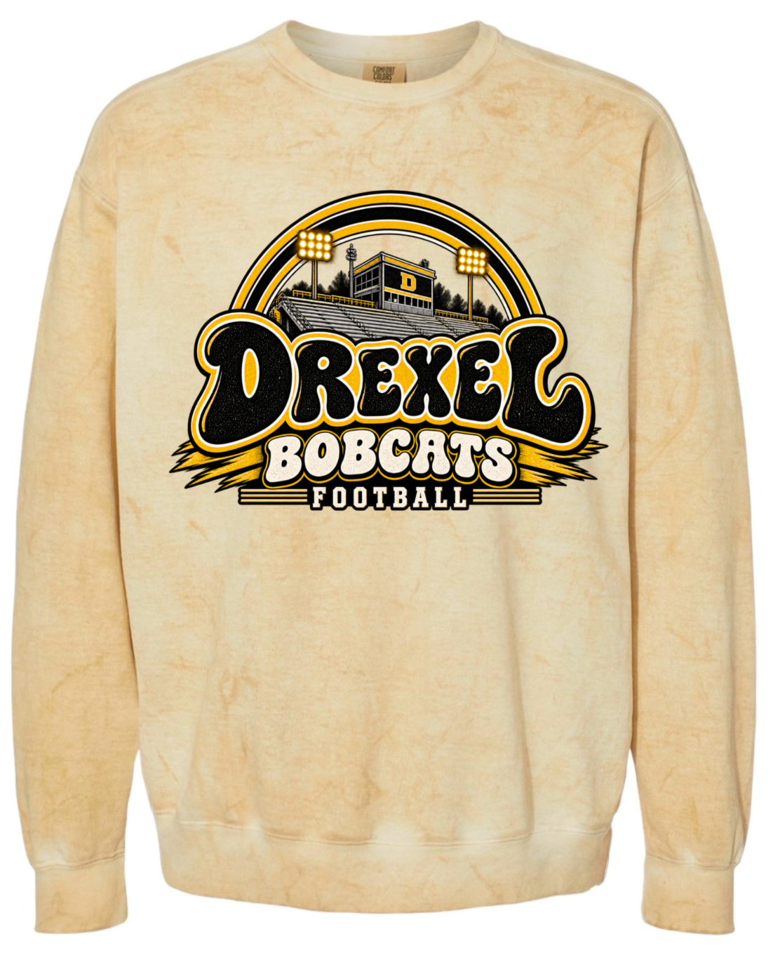 Crew Neck - Gold Smoke - Stadium Retro