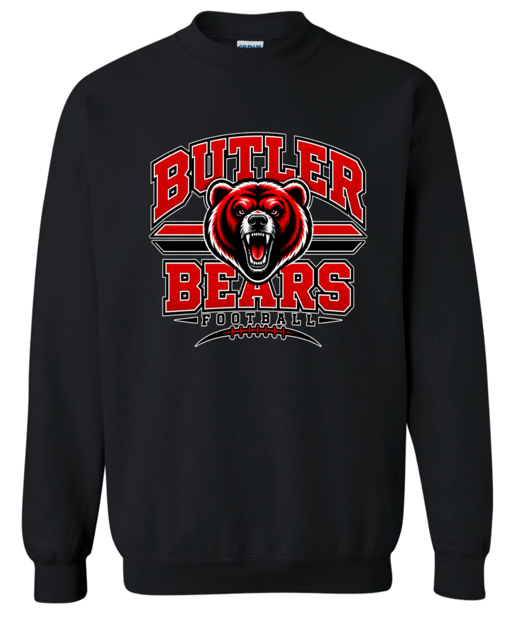 Crew Neck - Black - Stripes