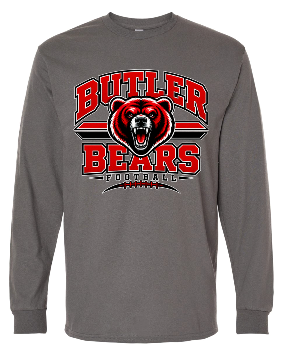 Long Sleeve - Charcoal - Stripes