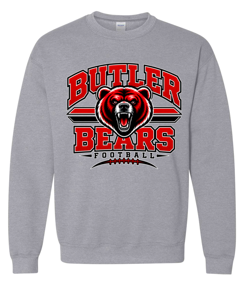 Crew Neck - Sport Grey - Stripes