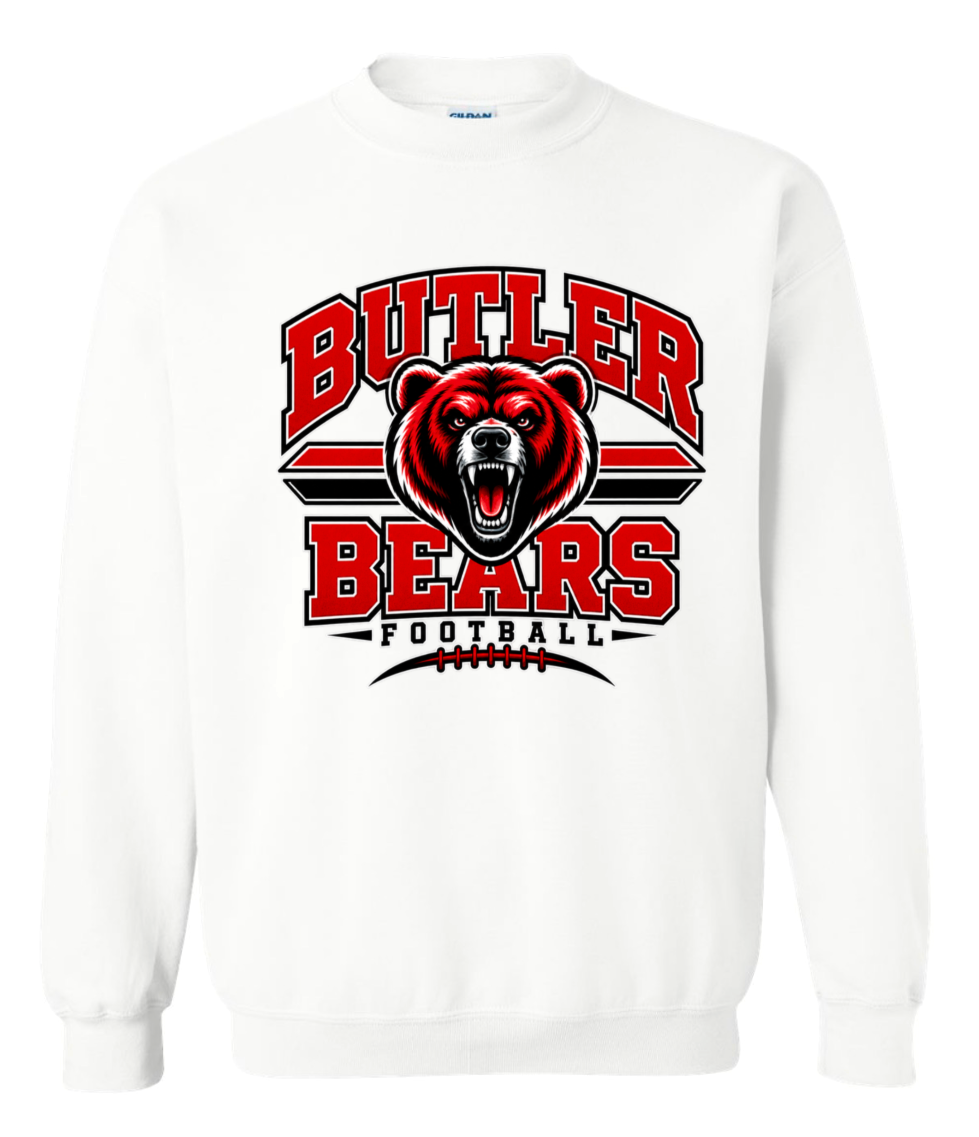 Crew Neck - White - Stripes