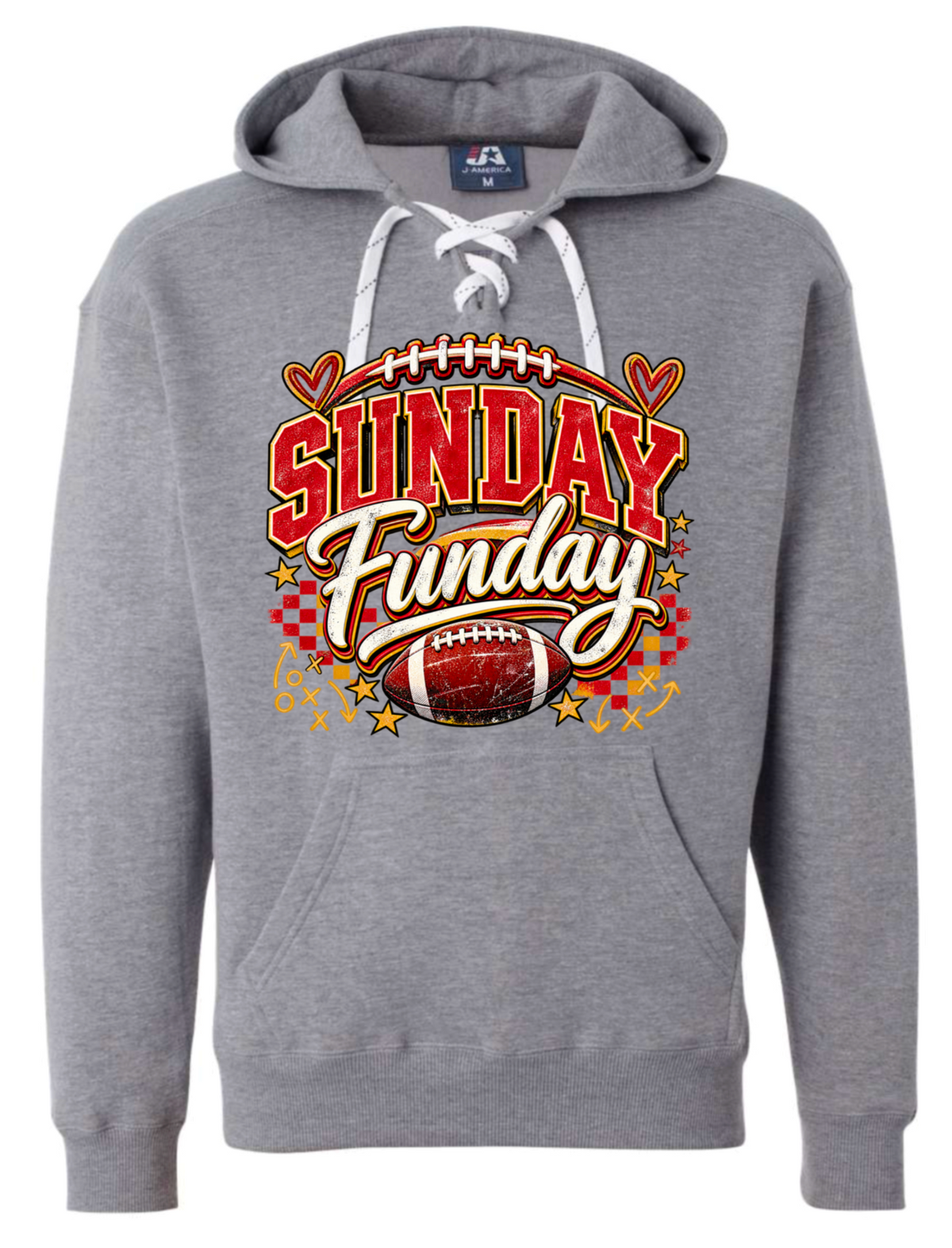Hoodie lace - Sport Grey - Sunday Funday