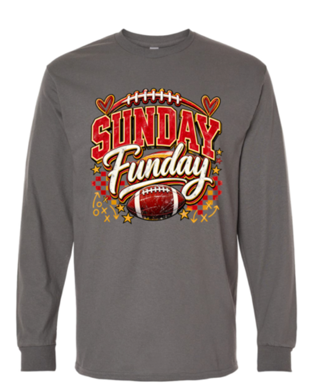 Long Sleeve - Charcoal - Sunday Funday