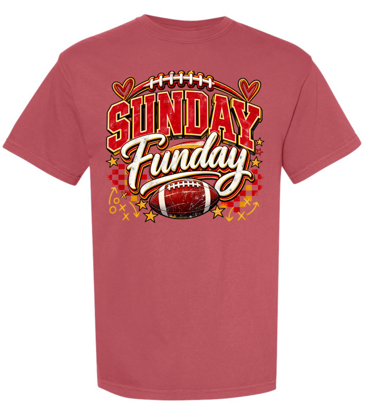 T-Shirt - Crimson - Sunday Funday