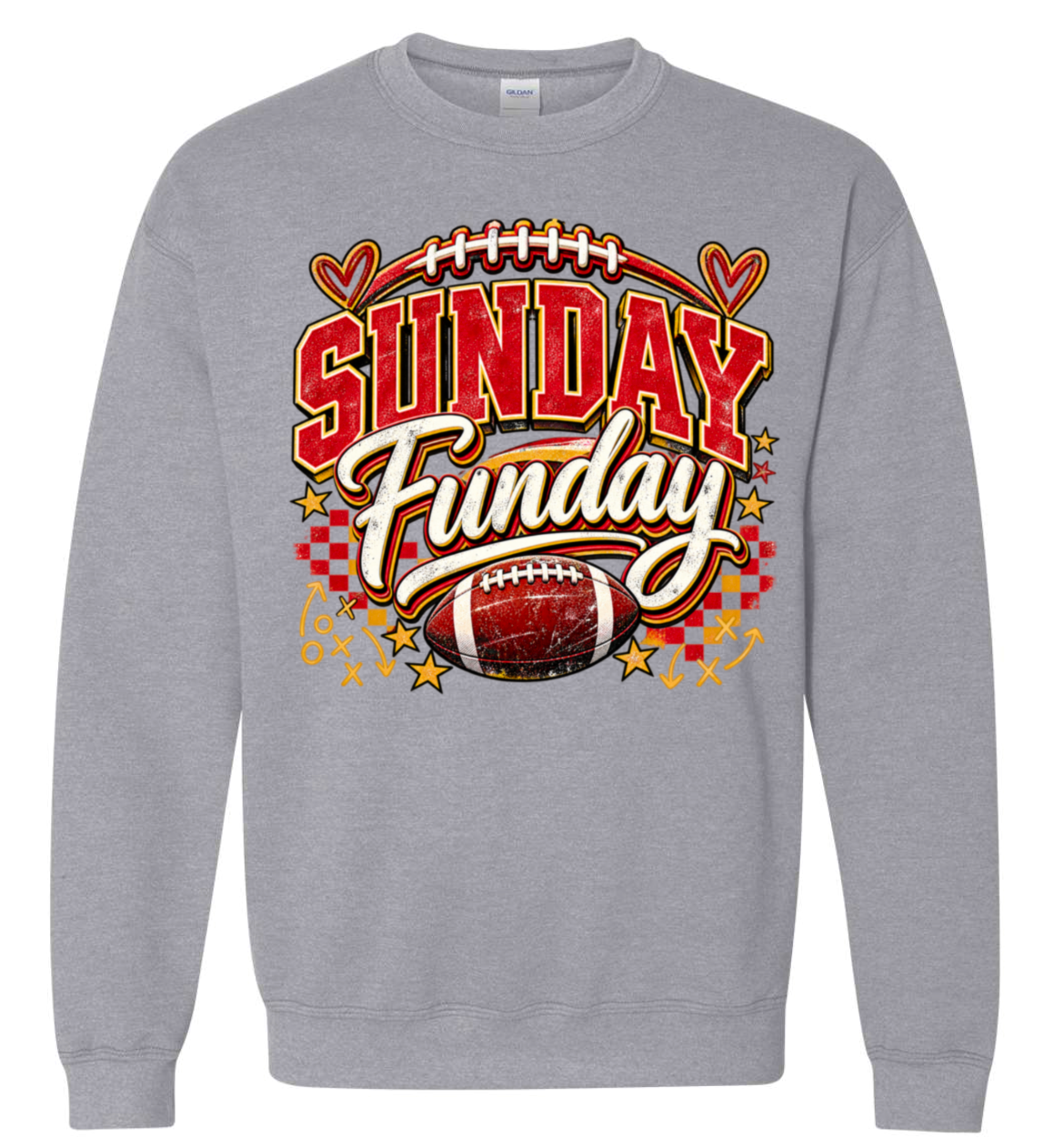 Crew Neck - Sport Grey - Sunday Funday