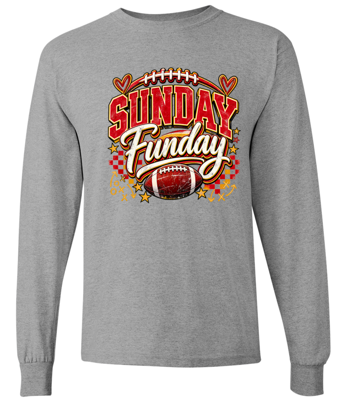 Long Sleeve - Sport Grey - Sunday Funday