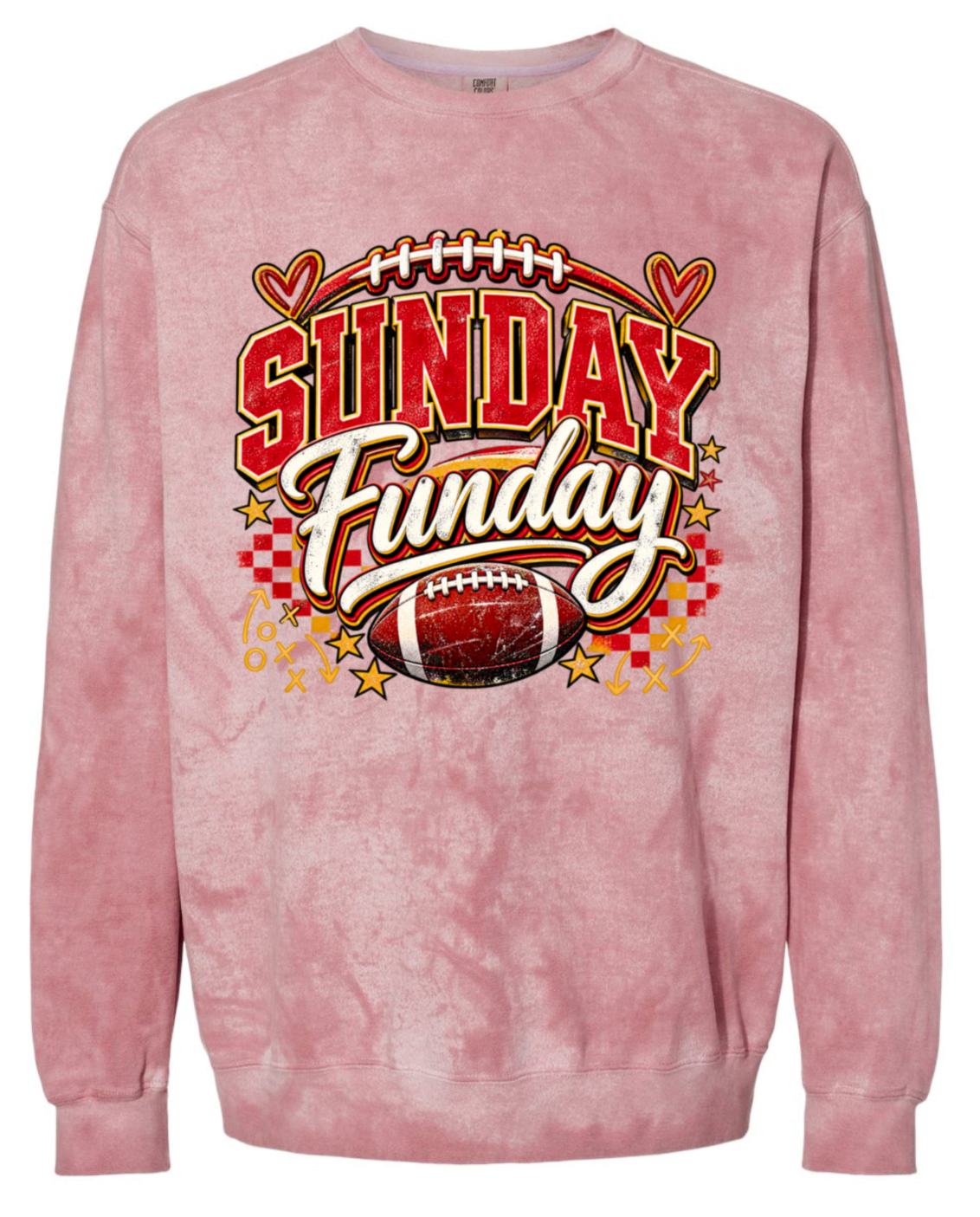 Crew Neck - Red Smoke - Sunday Funday