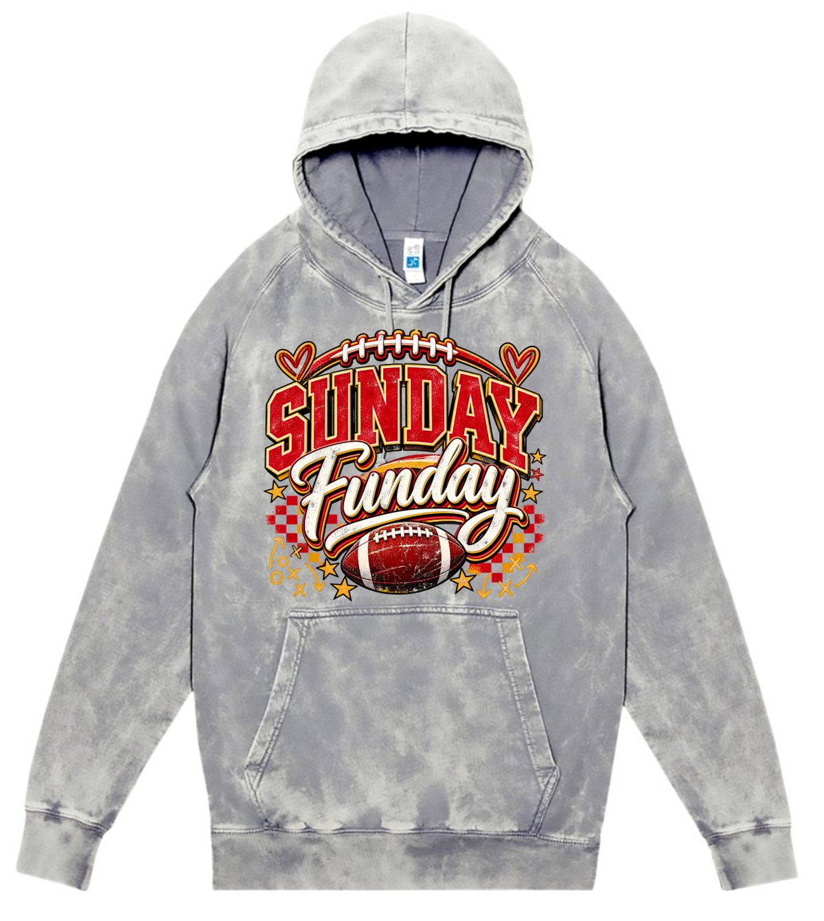 Hoodie - Silver Acid - Sunday Funday