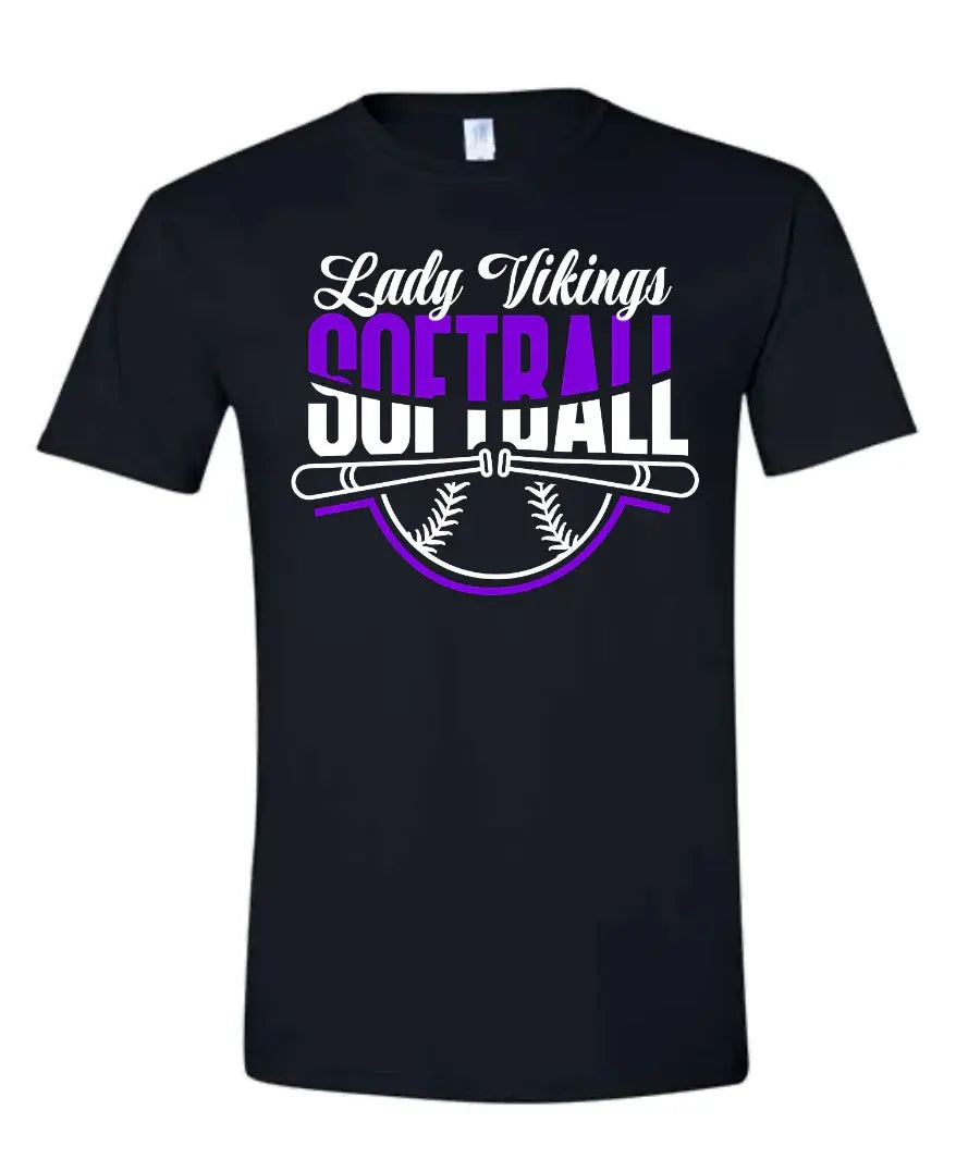 T-Shirt Black Lady Vikings 10