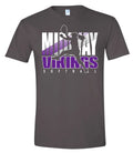 T-Shirt Charcoal Viking Softball Silhouette 1