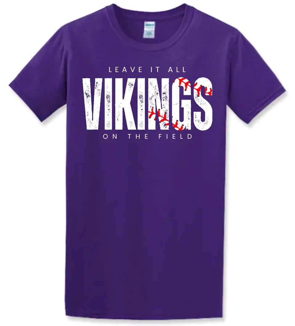 T-Shirt Purple Leave It On The Field 3