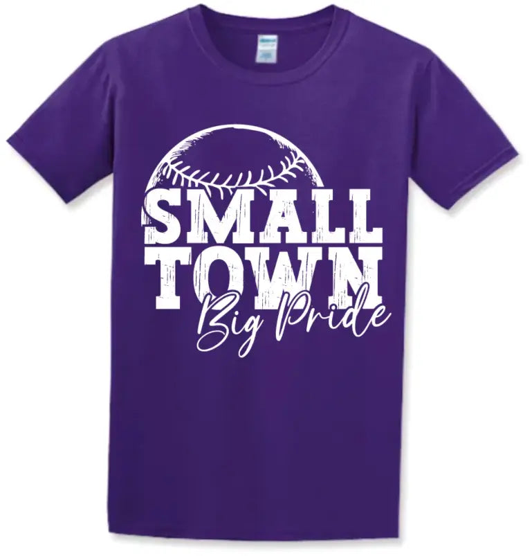 T-Shirt Purple Small Town 7