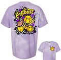 T-Shirt Purple Smoke Softball Graffiti 1