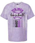 T-Shirt Purple Smoke Viking BB Vert Badge 14