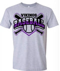 T-shirt Grey Cross Bat Viking 9