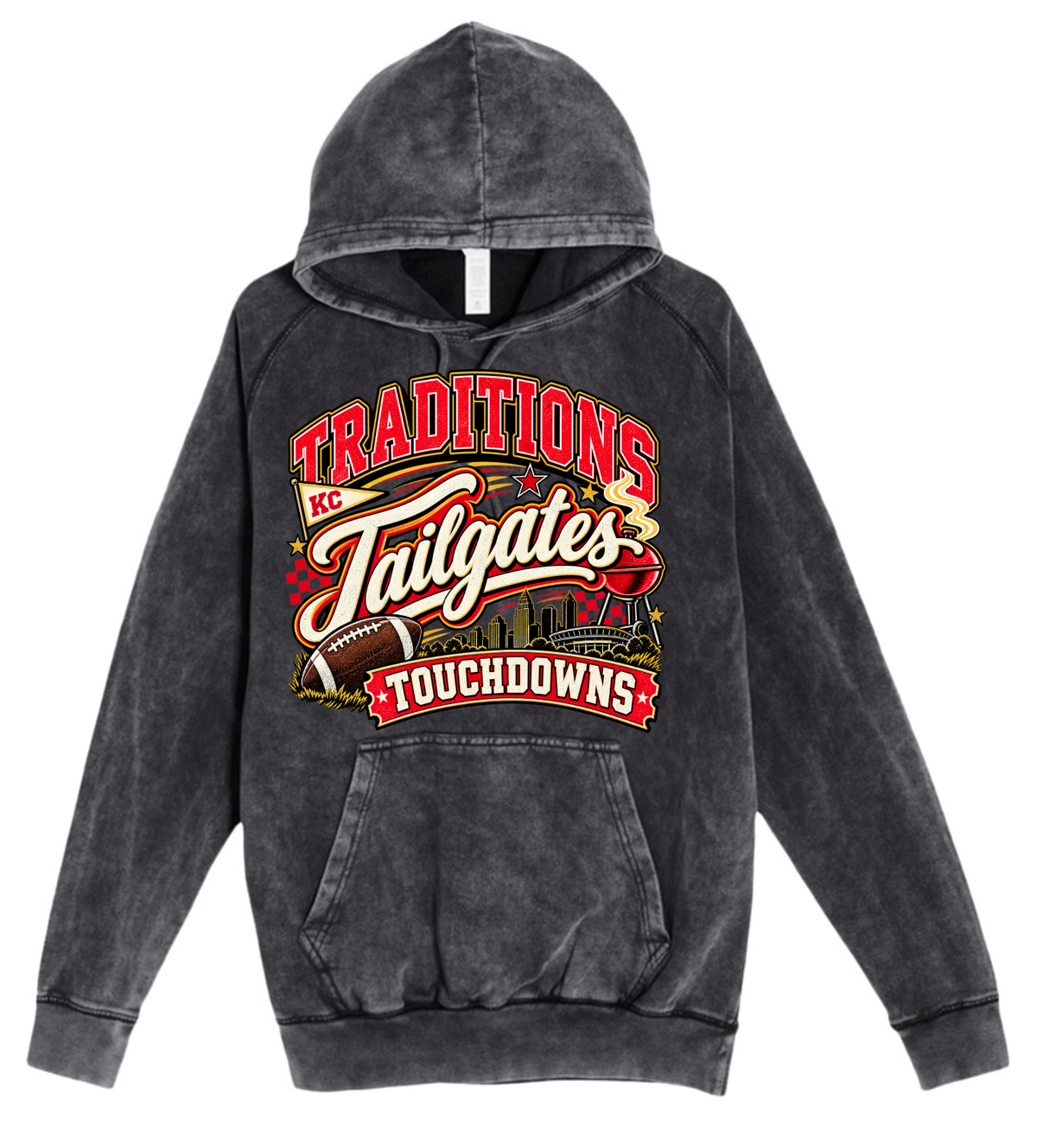 Hoodie - Charcoal Acid - TTT