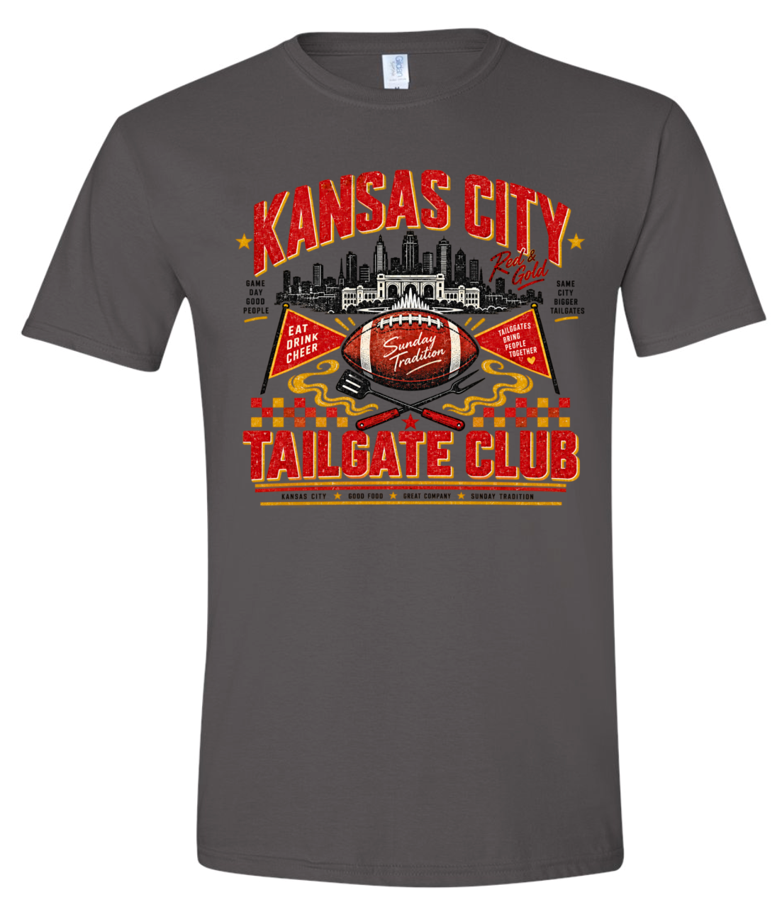 T-Shirt - Charcoal - Tailgate