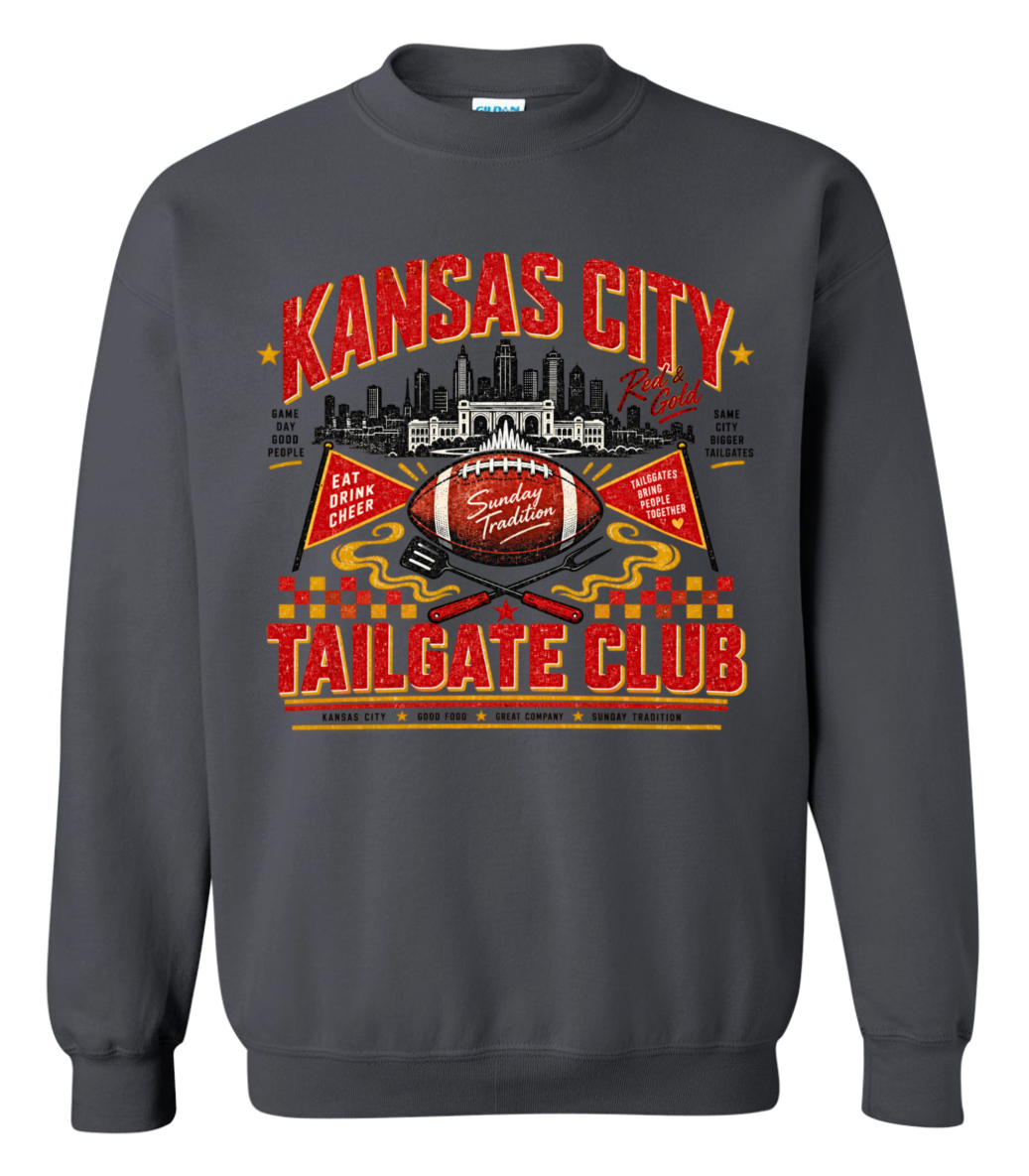 Crew Neck - Charcoal - Tailgate