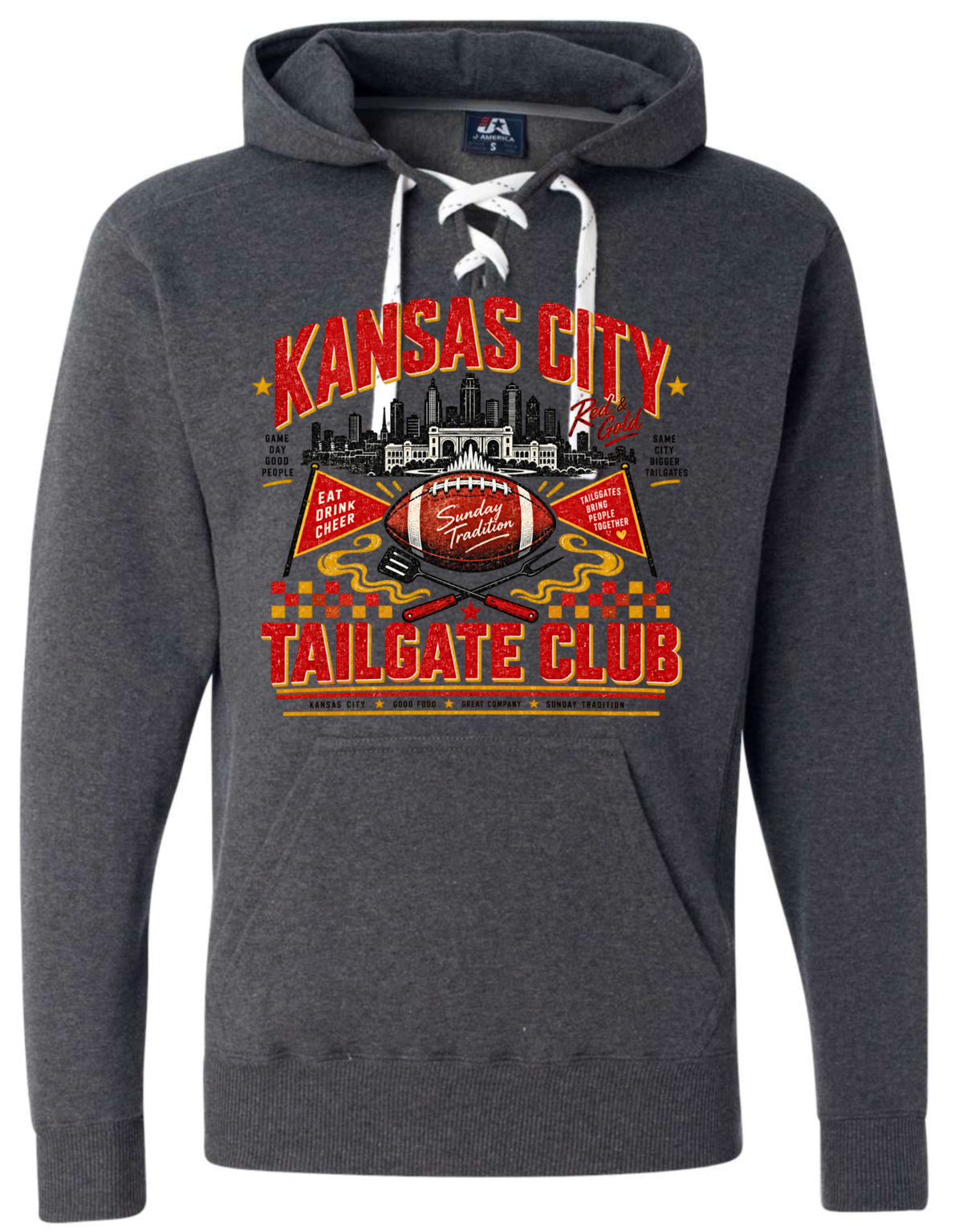 Hoodie lace - Charcoal - Tailgate