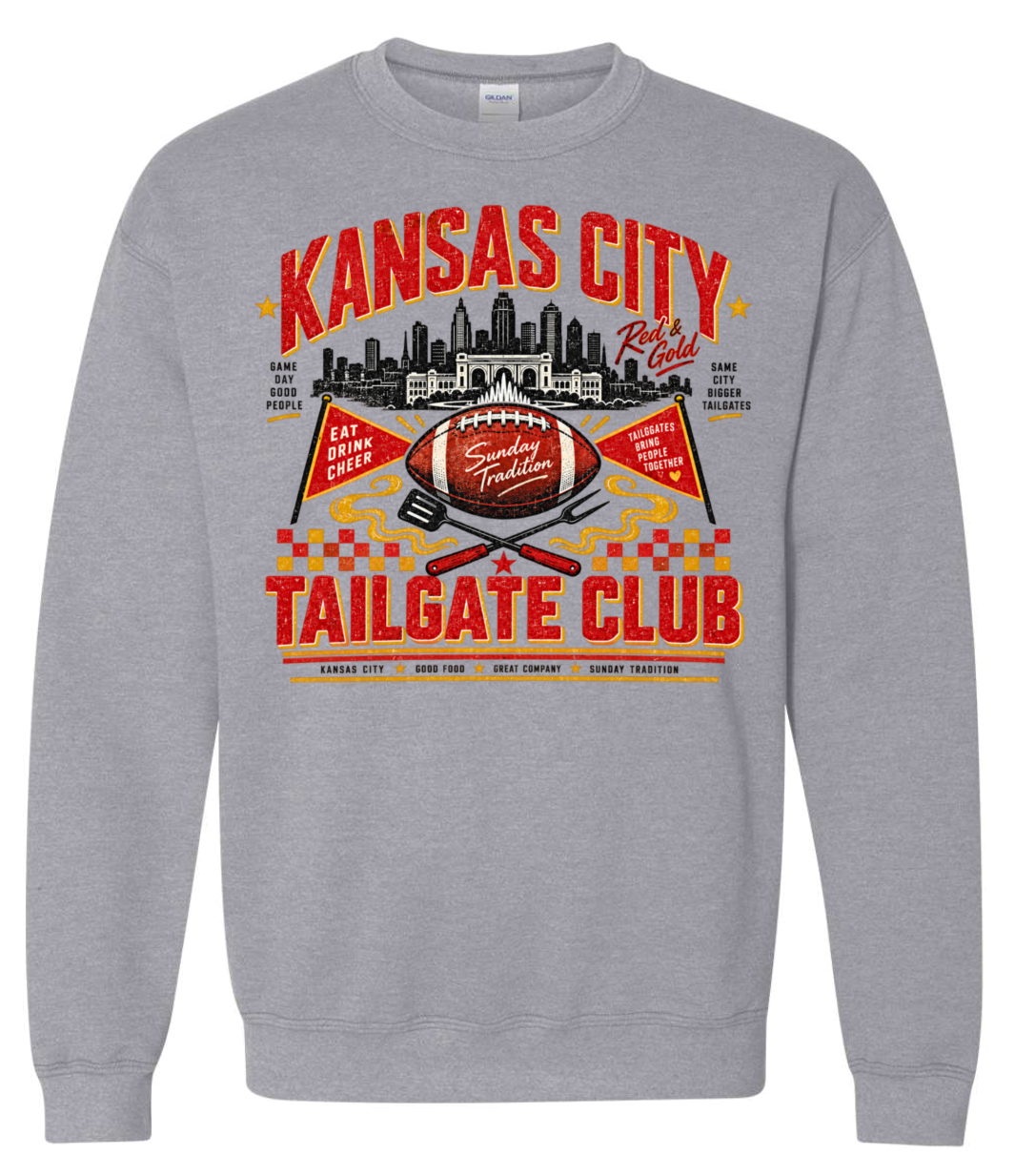 Crew Neck - Sport Grey - Tailgate