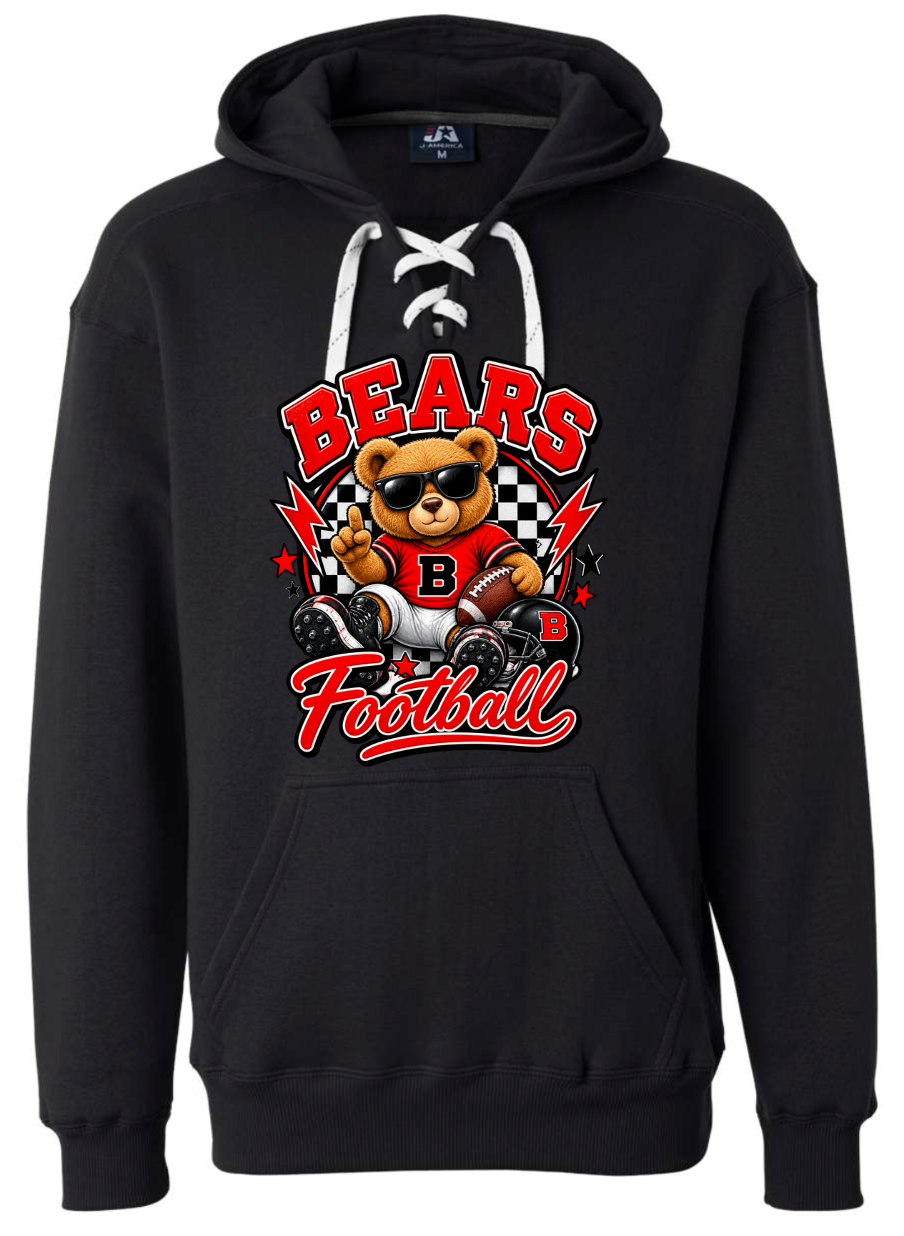 Hoodie lace - Black - Teddy