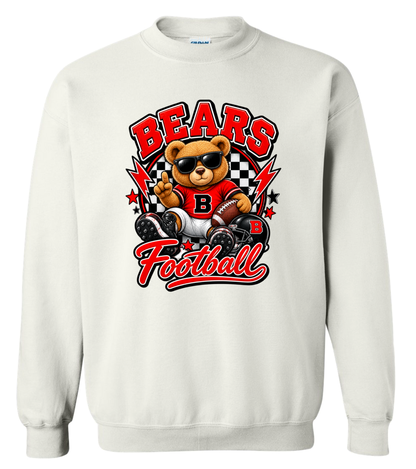 Crew Neck - White - Teddy
