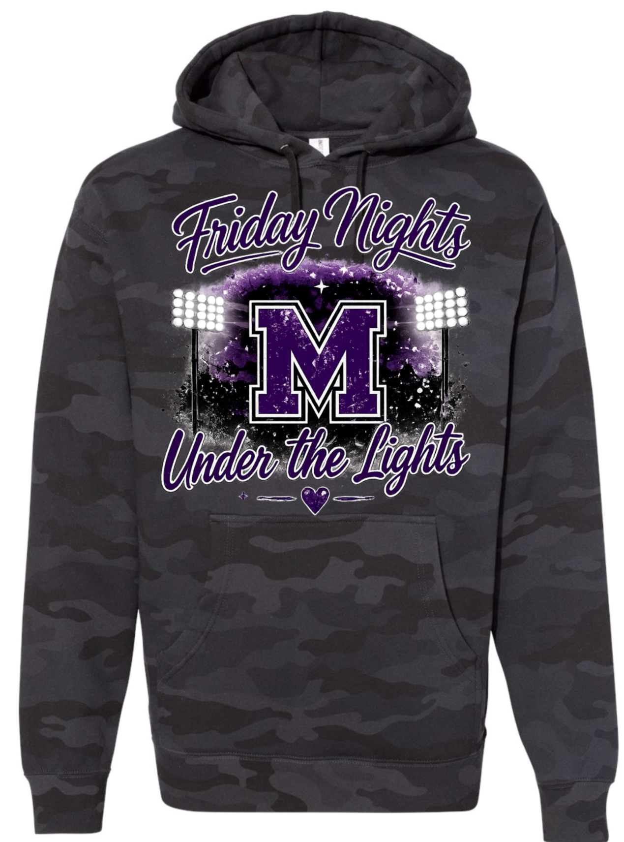 Hoodie - Black Camo - Under The Lights