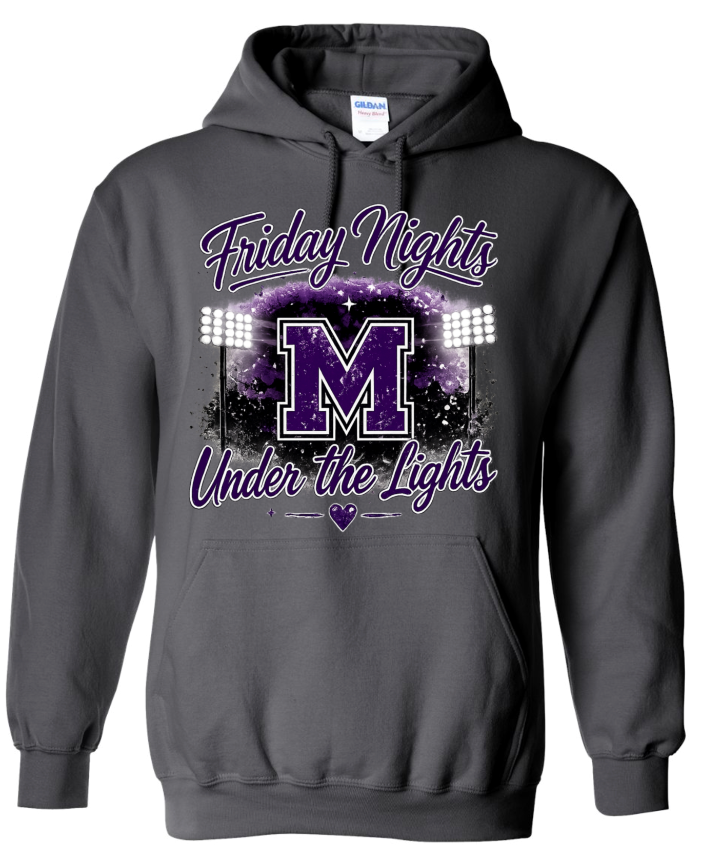 Hoodie - Charcoal - Under The Lights