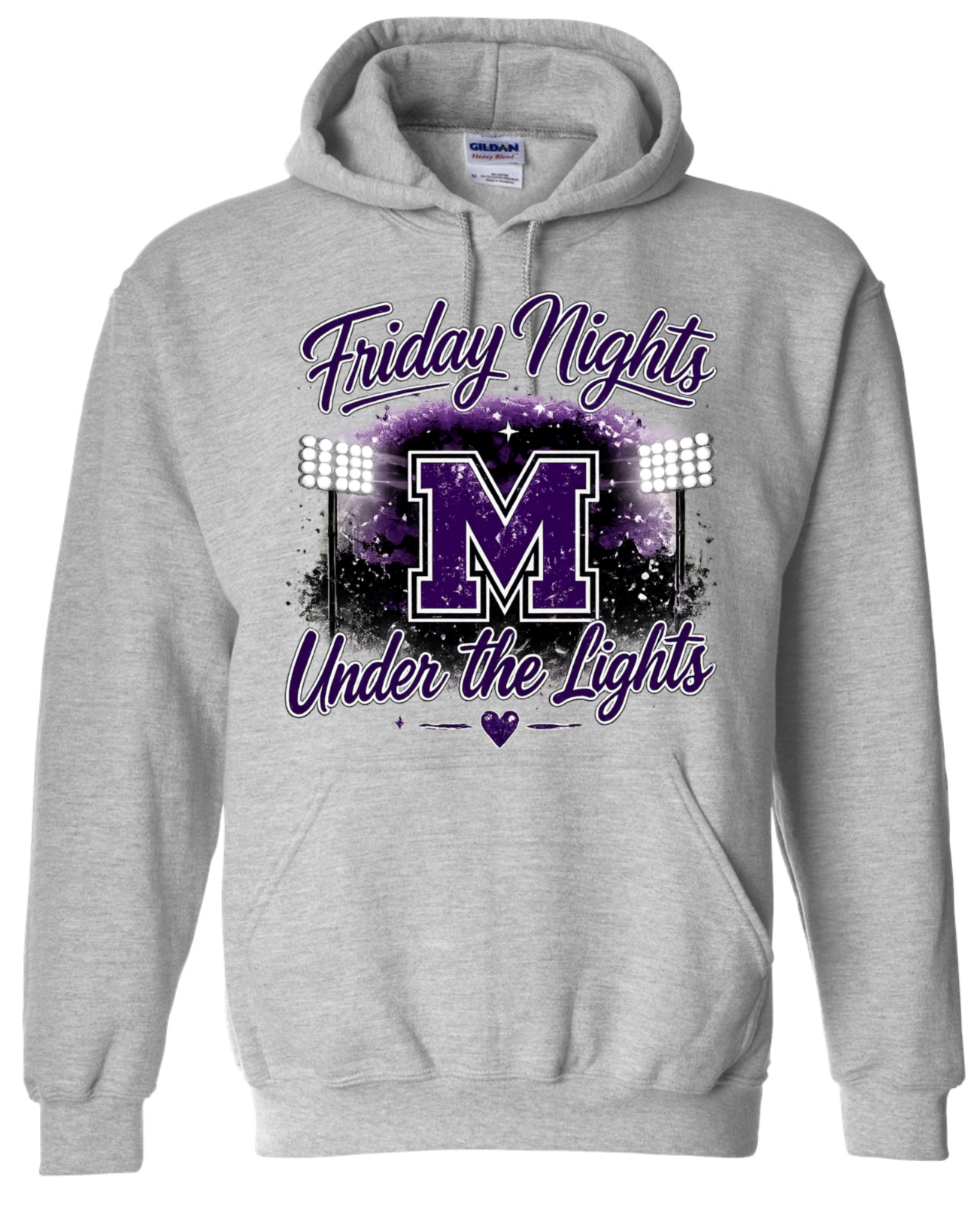Hoodie - Sport Grey - Under The Lights