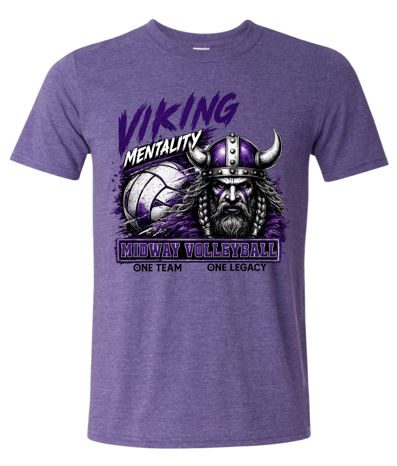 T-Shirt - Heather Purple - Mentality