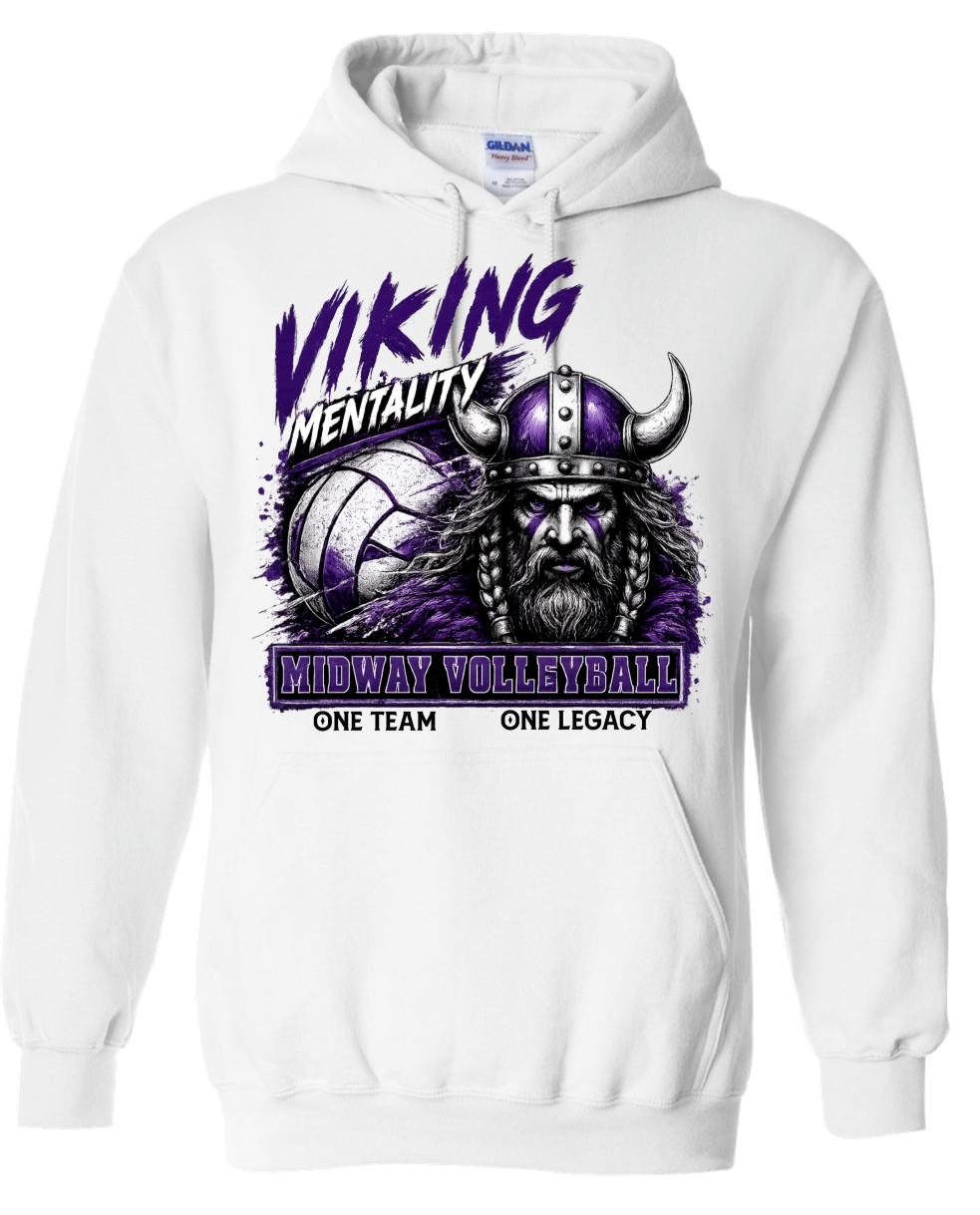 Hoodie - White - Mentality