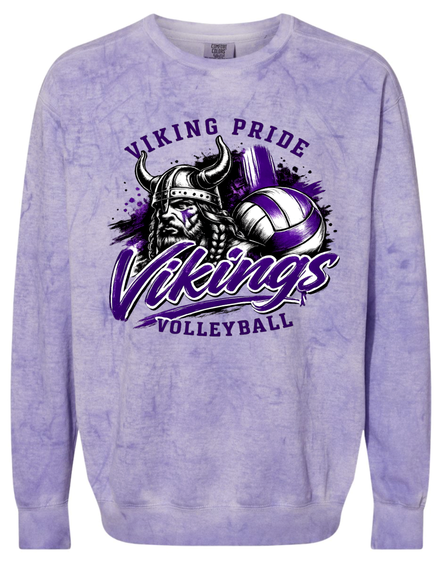 Crew Neck - Purple Smoke - Volleyball Pride