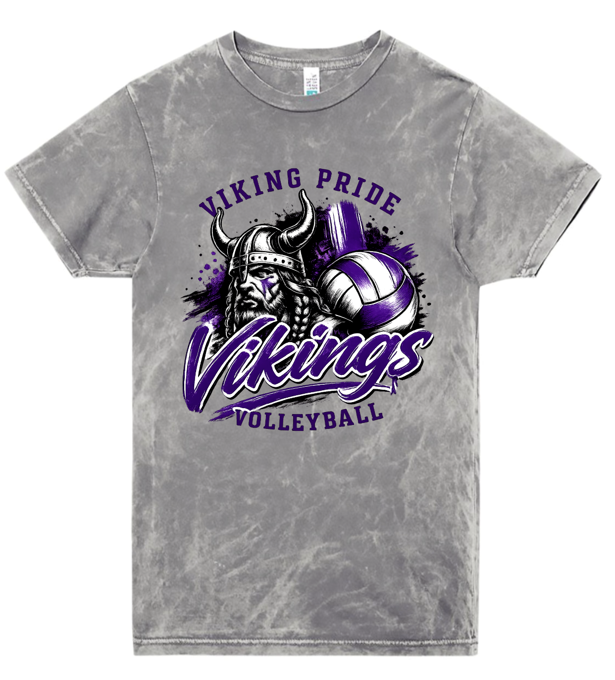 T-Shirt - Silver Acid - Volleyball Pride
