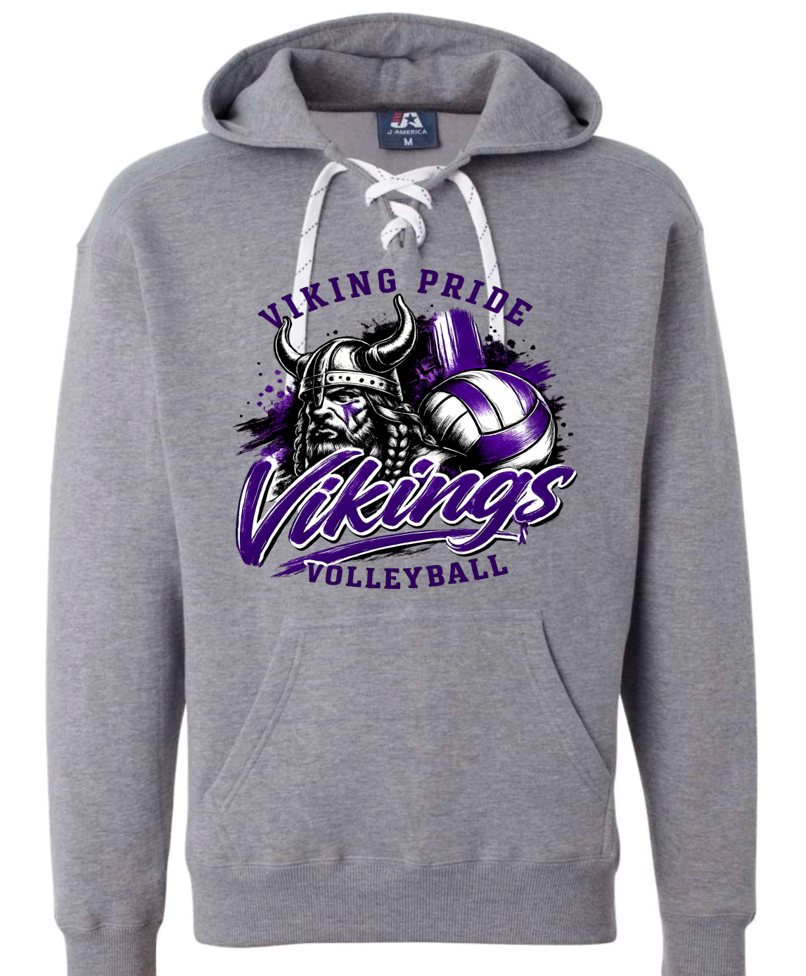 Hoodie lace - Sport Grey - Volleyball Pride