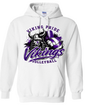 Hoodie - White - Volleyball Pride