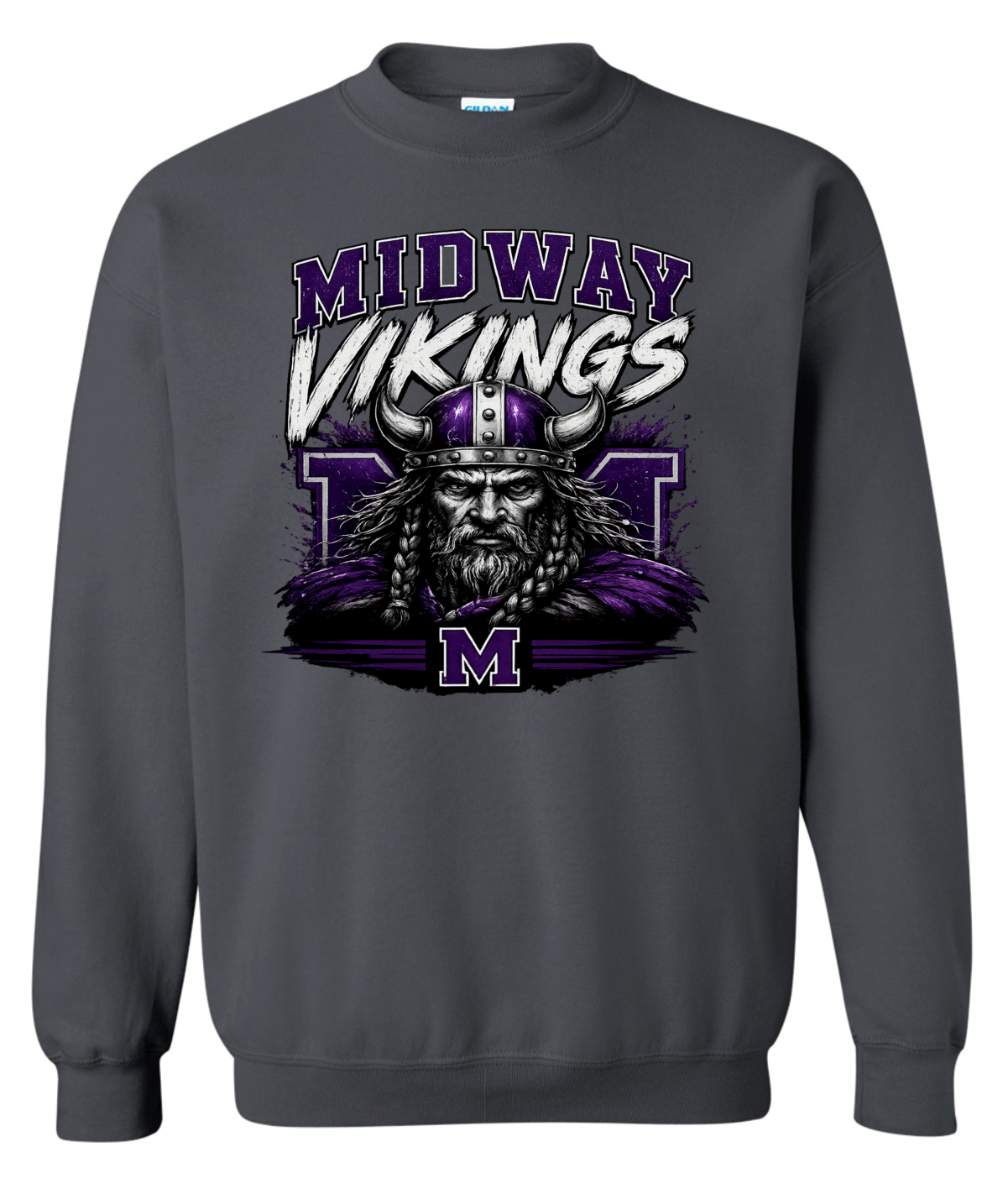 Crew Neck - Charcoal - M