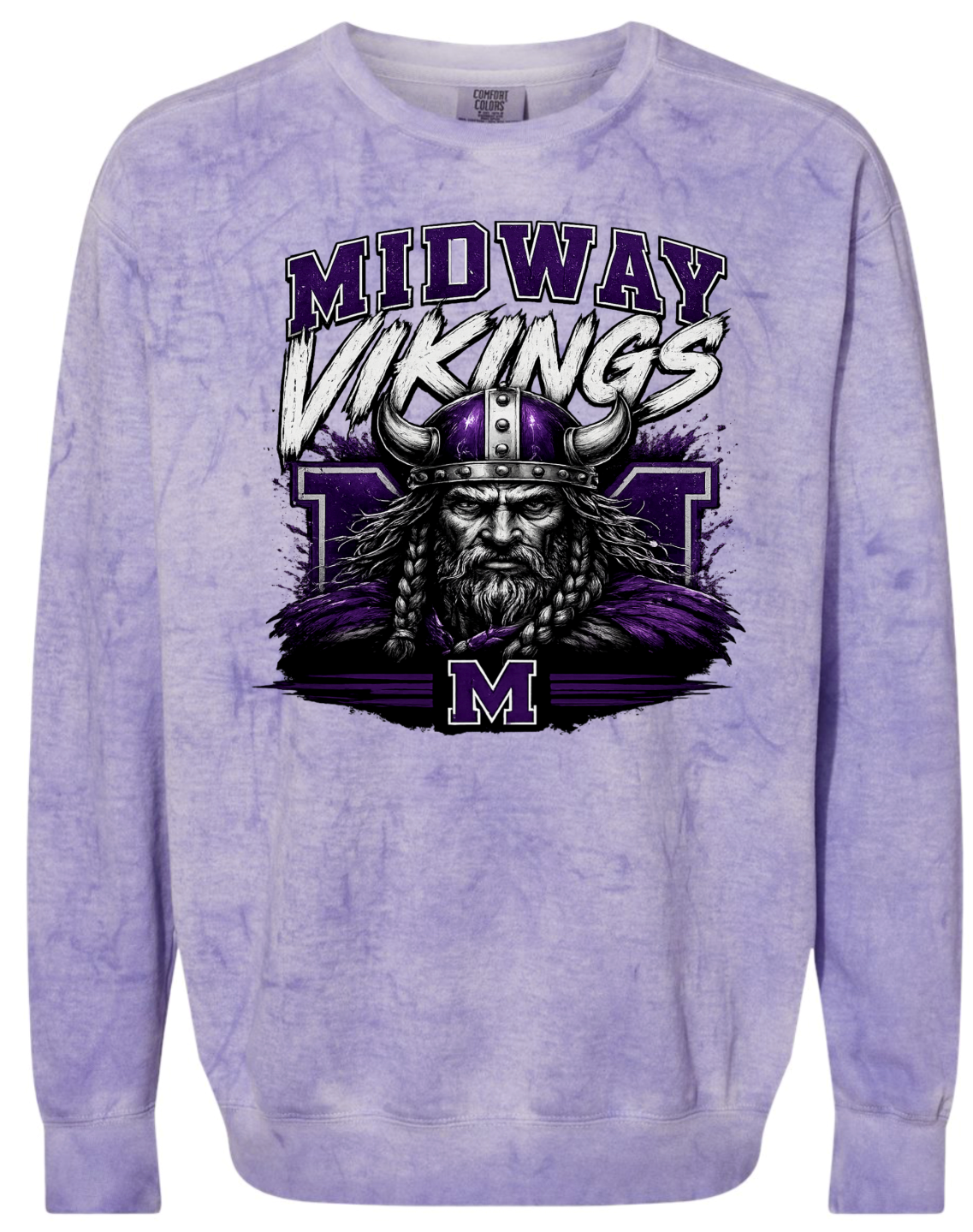 Crew Neck - Purple Smoke - M